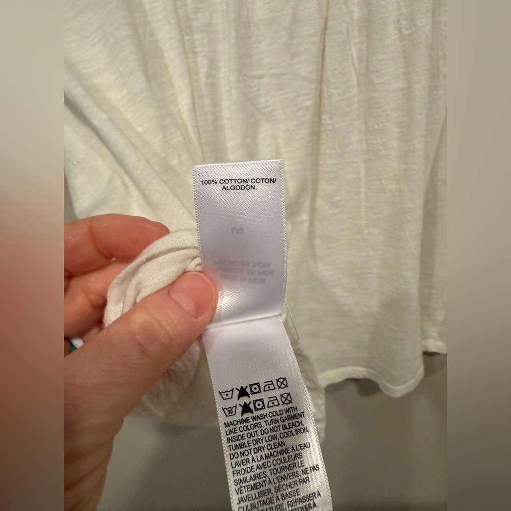 Lucky Brand Women's Cotton Embroidered-Bib Top - Picture 5 of 5